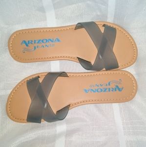 Blue Jelly Sandals Arizona Size 8